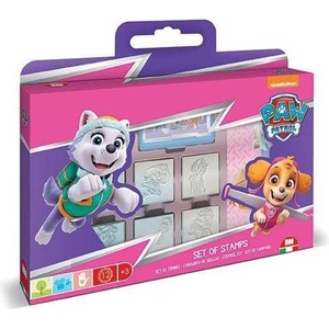 Multiprint Комплект за творчество Paw Patrol Girl със 7 печата, 3 флумастера и бележник за рисунки