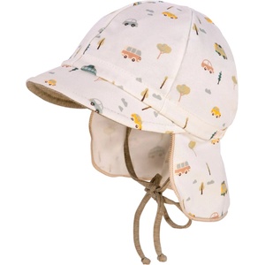 maximo Шапка с козирка maximo Baby's Peak Cap with Tie and Printed Neck Protector Cap - Autos - размер 43 cm (904-6333-0113)