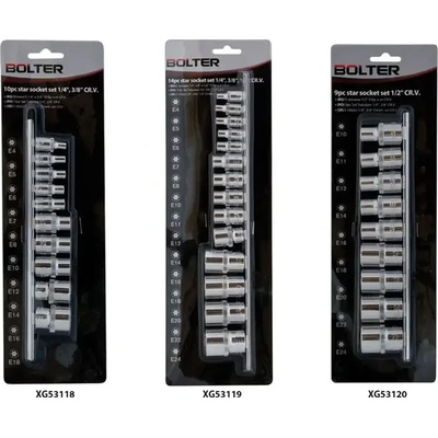 BOLTER Вложки Е 1/2 9 бр (xg53120)