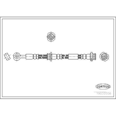 Brzdová hadica CORTECO 19033558