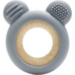 Lorelli Силиконова гризалка с бук Lorelli Premium - Мече, Grey (10210910003)