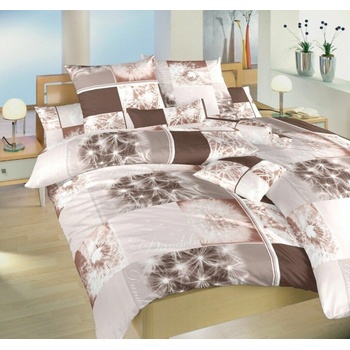 Dadka krep Púpavy 3D hnedé 40 x 50 cm