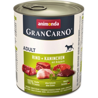 Animonda Gran Carno Adult hovädzie králik bylinky 800 g