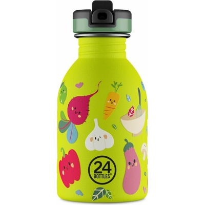 24Bottles 002097 Fľaša na vodu Urban Bottle Kids Veggie Friends 250 ml