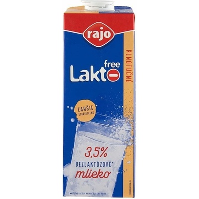 Rajo Lakto Free Mlieko plnotučné 3,5% 1l
