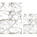 Mila Home Бели/кафяви килими за баня в комплект 2 бр. 60x100 cm Cracks - Mila Home (HKG-NEWBNY-6)