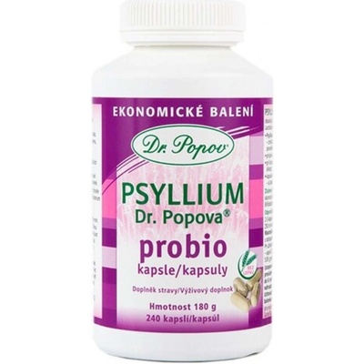 Dr.Popov Psyllium PROBIO 240 kapslí