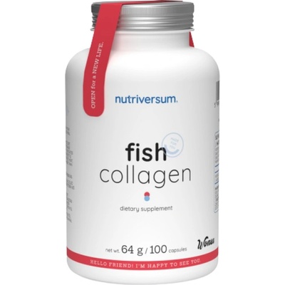 Nutriversum Hydrolyzed Fish Collagen 500 mg | Dedicated to Women [100 капсули]