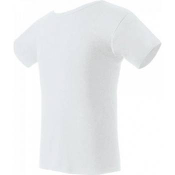 Nath bavlněné tričko K1 z poločesané bavlny s bočními švy Bílá NH140