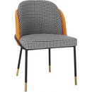 Kondela Kirna černobílá vzor / camel