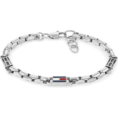 Tommy Hilfiger Moderný oceľový náramok 3D Flag Metal 2790674