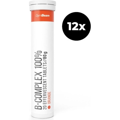 GymBeam B-Komplex 100 % šumivý 12 x 20 tabliet