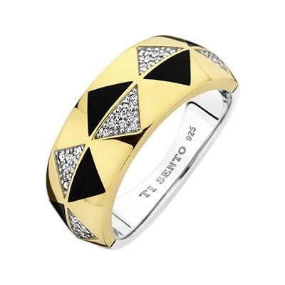 Ti Sento Дамски сребърен пръстен Ti Sento 12350BL (12350BL)