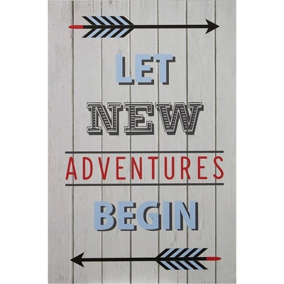 Premier Housewares Детска картина 30x45 cm Let New Adventures Begin - Premier Housewares (2800773)
