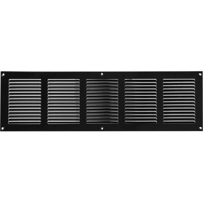 Ventishop KVMc 500x150 kovová hranatá větrací mřížka se síťkou, černá