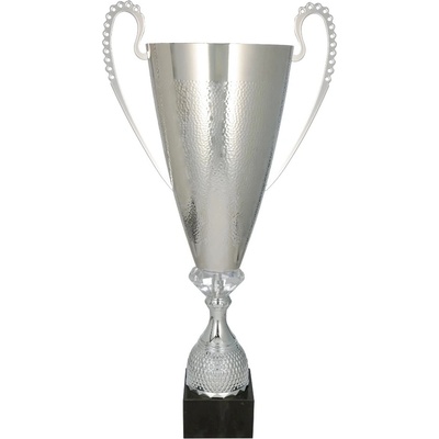 PUCHARY Pohár kovový stříbrný Výška: 76cm Průměr: 20,5 cm