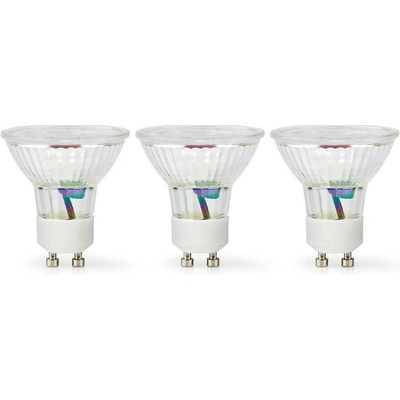 Nedis LED žárovka PAR16 GU10 4.5W 345lm 2700K, sada 3 ks LBGU10P163