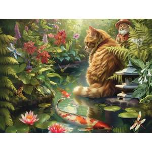 Cobble Hill - Puzzle Koi Cat - 275 piese