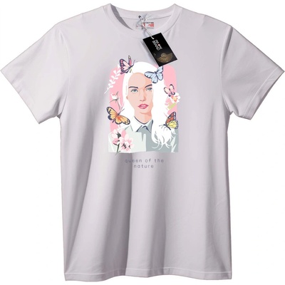 NOONEBRAND Тениска Кралица на Природата - XS, White