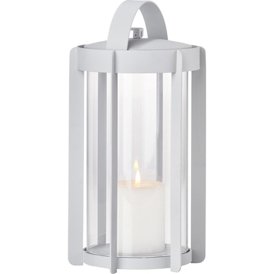 Zone Фенер за свещ СВЕТУЛКА 35 см, мека сив, стомана, Зона Дания (ZO32316)