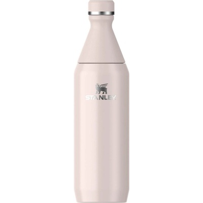 STANLEY Светлорозова термо бутилка от неръждаема стомана 600 ml All Day Slim Bottle Rose Quartz - Stanley (100000108578)