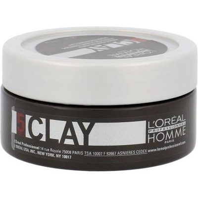 L'Oréal Homme Clay моделираща паста за силна фиксация 50 ml