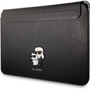 Karl Lagerfeld Saffiano Karl and Choupette NFT Computer Sleeve 13/14" Black KLCS14SAKCPMK