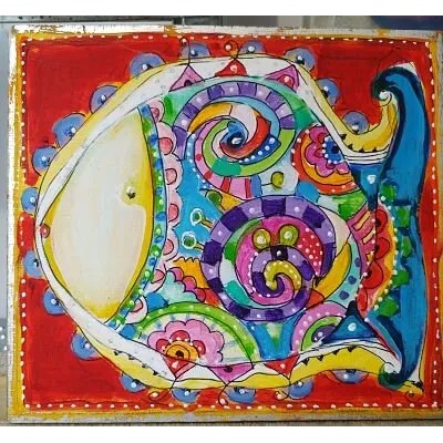 Картинка с пъстра риба