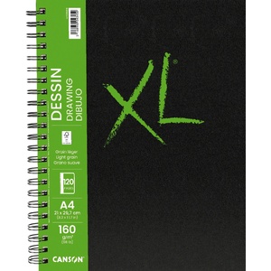 Canson Book Wire Bound Long Side XL Drawing Скицник 60 A4 160 g Portrait (C31200L018)