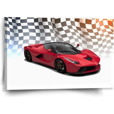Sablio Obraz Ferrari Závodná vlajka - 60x40 cm