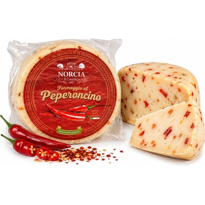 Norcia caciotta tartuffela kravský sýr s chilli papričkou 300 g
