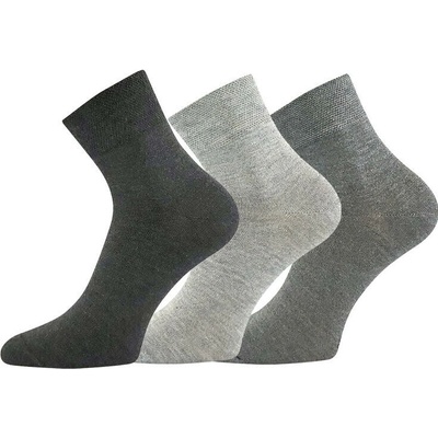 decoDoma ponožky bambusové EKOM 3 páry šedý mix