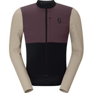 Scott Фланелка с дълъг ръкав за колоездене Scott Jersey Endurance Warm L/S Cycling jersey - Black / Cocoa Red (056-4371-0113)