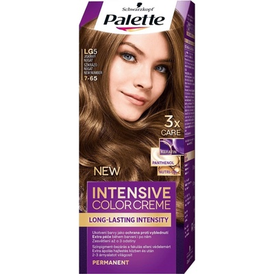 Schwarzkopf Palette Intensive Color Creme 7 65 LG5 Trblietavý Nugát
