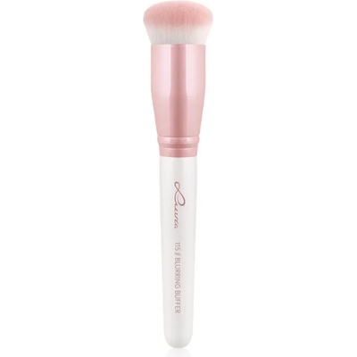 Luvia Cosmetics Prime Vegan Blurring Buffer четка за пудра и грим 115 Candy (Pearl White / Rose)