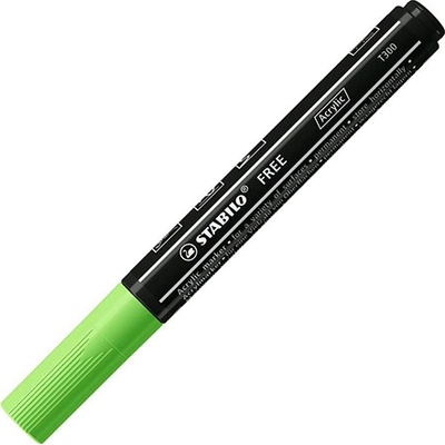 Stabilo Free Acrylic T300 kulatý hrot 2-3 mm světle zelený 452880