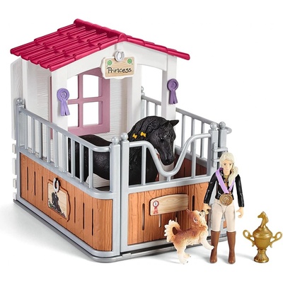 Schleich 42437 Stáj s koněm klubová Tori + Princess