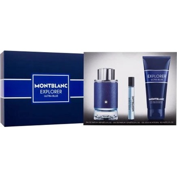 Mont Blanc Explorer Ultra Blue подаръчен комплект: EDP 100 ml + EDP 7, 5 ml + душ гел 100 ml за мъже