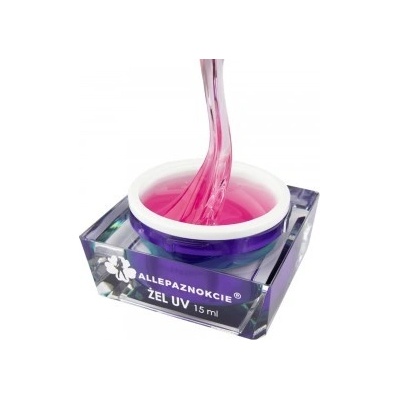 Allepaznokcie Stavebný UV/LED gél Perfect French Transparent Pink 15 ml