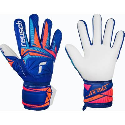Reusch Attrakt Grip sharp blue/white/shocking orange