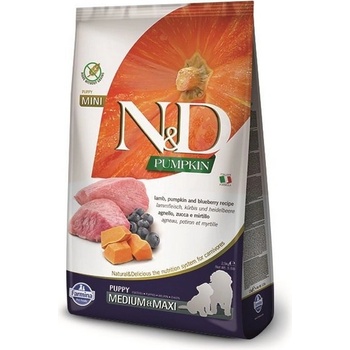 N&D dog Grain Free PUMPKIN Puppy Medium & maxi lamb & blueberry 12 kg