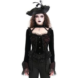 Devil fashion дамско яке DEVIL FASHION - Black and Red Romantic Gothic - CT252