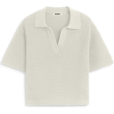 Ecoalf Дамски пуловер Ecoalf Women's Anna Knit Polo shirt - Ecru - размер XL (117-3516-0215)