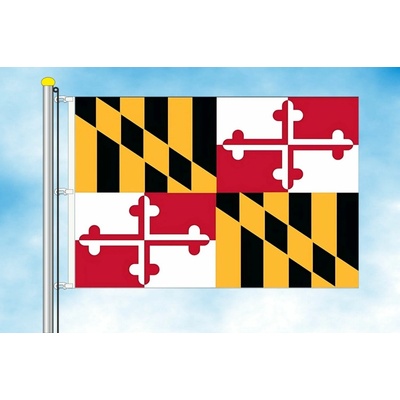 LIBEA, s.r.o. Maryland vlajka Rozměr: 30×45 cm, Uchycení: Karabiny na stožár