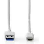 Nedis CCGW61600WT10 Кабел USB 3.2 Gen 1, USB-A щепсел - USB-C (USB-C) щепсел, 60 W, 1 м (CCGW61600WT10)