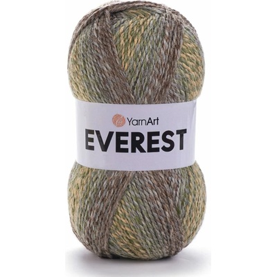 YarnArt pletací příze YarnArt EVEREST 7028 hnědá, melírovaná, 200g/320m