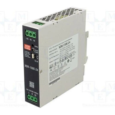 MEAN WELL XDR-150E-24 Napájecí zdroj: spínaný; na lištu DIN; 156W; 24VDC; 6,5A; OUT: 1