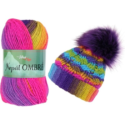 Příze Vlna Hep Nepál Ombré 7410