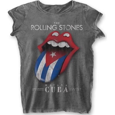 The Rolling Stones Havana Cuba Burnout Charcoal Grey