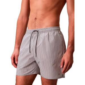 Calvin Klein Бански гащета Calvin klein LV00N61040 swimming boxer - White (Forged Iron / White)